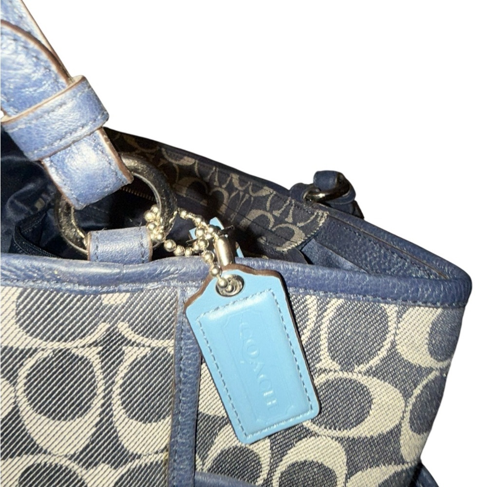 Coach Blue and Gray Women's Tote Bag - Picture 2 of 7